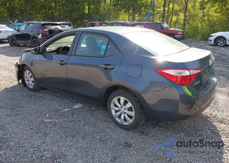2015 Toyota Corolla Le z USA, uszkodzony, nr VIN 2T1BURHE4FC339506